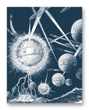 Jagged Beam of Flame 11" x 14" Mono Tone Print (Choose Your Color)