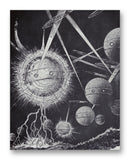 Jagged Beam of Flame 11" x 14" Mono Tone Print (Choose Your Color)