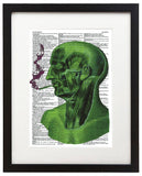 Psychedelic Smoker 8.5"x11" Semi Translucent Dictionary Art Print