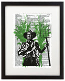 Farmer 8.5"x11" Semi Translucent Dictionary Art Print