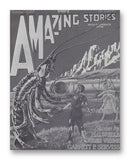 Amazing Stories (1926) - 11" x 14" Mono Tone Print (Choose Your Color)