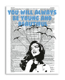 Young & Beautiful 8.5"x11" Semi Translucent Dictionary Art Print