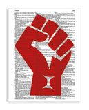 Resist 8.5"x11" Semi Translucent Dictionary Art Print