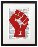 Resist 8.5"x11" Semi Translucent Dictionary Art Print