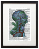 Psychedelic Anatomy 2 8.5"x11" Semi Translucent Dictionary Art Print