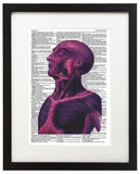 Psychedelic Anatomy 4 8.5"x11" Semi Translucent Dictionary Art Print