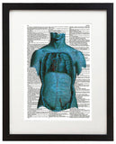 Psychedelic Anatomy 5 8.5"x11" Semi Translucent Dictionary Art Print