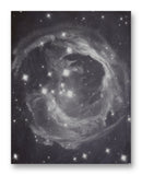 Christmas Nebula - 11" x 14" Mono Tone Print (Choose Your Color)