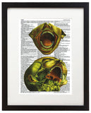 Psychedelic Anatomy 8 8.5"x11" Semi Translucent Dictionary Art Print