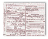 Al Capone Death Certificate - 11" x 14" Mono Tone Print (Choose Your Color)