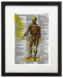 Psychedelic Anatomy 9 8.5"x11" Semi Translucent Dictionary Art Print