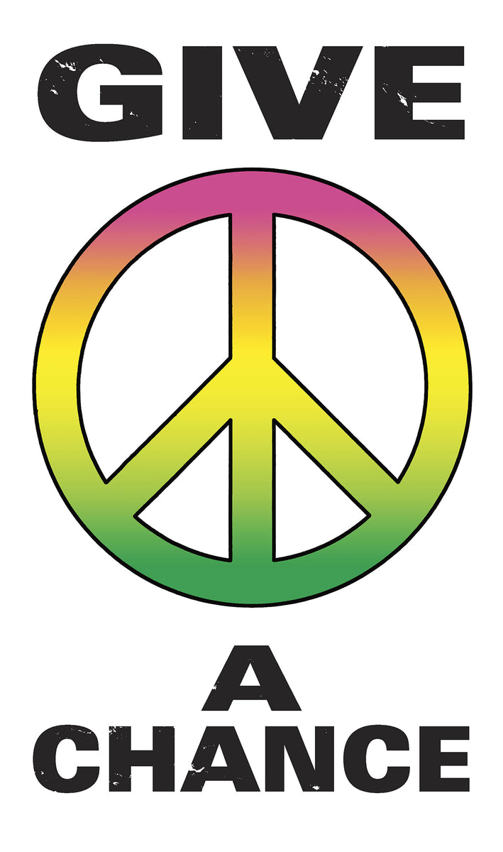 Give Peace A Chance 13”x22” Vintage Style Showprint Poster - Home
