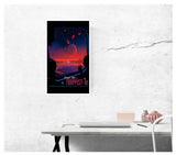 Planet Hop from Trappist-1e 13”x22” Vintage Style Showprint Poster - Concert Bill - Home Nostalgia Decor Wall Art Print