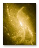 Messier 106 Galaxy - 11" x 14" Mono Tone Print (Choose Your Color)