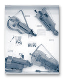 Mechanical Instruments 11" x 14" Mono Tone Print (Choose Your Color)