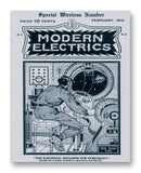 Modern Electrics 02/1912 - 11" x 14" Mono Tone Print (Choose Your Color)