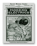Modern Electrics 02/1912 - 11" x 14" Mono Tone Print (Choose Your Color)