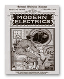Modern Electrics 02/1912 - 11" x 14" Mono Tone Print (Choose Your Color)