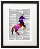 Cosmic Unicorn 8.5"x11" Semi Translucent Dictionary Art Print