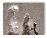 Pillars of Creation 11" x 14" Mono Tone Print (Choose Your Color)