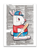 Alpha Set 1-B 8.5"x11" Semi Translucent Dictionary Art Print