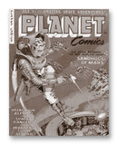 Planet Comics NO. 71 - 11" x 14" Mono Tone Print (Choose Your Color)