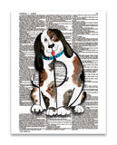 Alpha Set 1-D 8.5"x11" Semi Translucent Dictionary Art Print