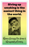 Giving Up Smoking Man 13”x22” Vintage Style Showprint Poster - Concert Bill - Home Nostalgia Decor Wall Art Print