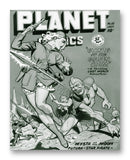 Planet Comics NO. 55 - 11" x 14" Mono Tone Print (Choose Your Color)