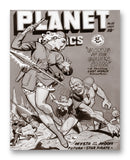Planet Comics NO. 55 - 11" x 14" Mono Tone Print (Choose Your Color)