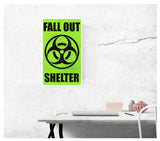 Fallout Shelter Green 13”x22” Vintage Style Showprint Poster - Concert Bill - Home Nostalgia Decor Wall Art Print