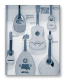 Plucked String Instruments No.1 - 11" x 14" Mono Tone Print (Choose Your Color)