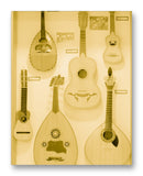 Plucked String Instruments No.1 - 11" x 14" Mono Tone Print (Choose Your Color)