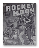 Rocket To The Moon No.1 - 11" x 14" Mono Tone Print (Choose Your Color)