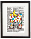 Alpha Set 1-M 8.5"x11" Semi Translucent Dictionary Art Print