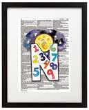 Alpha Set 1-N 8.5"x11" Semi Translucent Dictionary Art Print