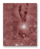 Star Formation Lupus Cloud 11" x 14" Mono Tone Print (Choose Your Color)