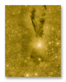 Star Formation Lupus Cloud 11" x 14" Mono Tone Print (Choose Your Color)