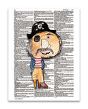 Alpha Set 1-P 8.5"x11" Semi Translucent Dictionary Art Print