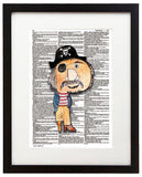 Alpha Set 1-P 8.5"x11" Semi Translucent Dictionary Art Print