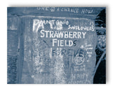 Strawberry Field Graffiti - 11" x 14" Mono Tone Print (Choose Your Color)