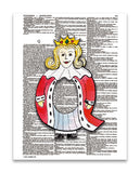 Alpha Set 1-Q 8.5"x11" Semi Translucent Dictionary Art Print