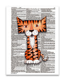 Alpha Set 1-T 8.5"x11" Semi Translucent Dictionary Art Print