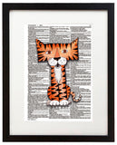 Alpha Set 1-T 8.5"x11" Semi Translucent Dictionary Art Print