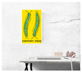 Double Century-Peed Yellow 13”x22” Vintage Style Showprint Poster - Home Nostalgia Decor Wall Art Print - Kristy Joyce Artist Edition