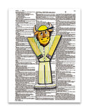 Alpha Set 1-Y 8.5"x11" Semi Translucent Dictionary Art Print