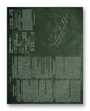 Snowboard Patent 11" x 14" Mono Tone Print (Choose Your Color)