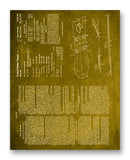 Snow Surfboard Patent 11" x 14" Mono Tone Print (Choose Your Color)