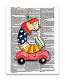 Alpha Set 2-C 8.5"x11" Semi Translucent Dictionary Art Print