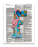 Alpha Set 2-F 8.5"x11" Semi Translucent Dictionary Art Print